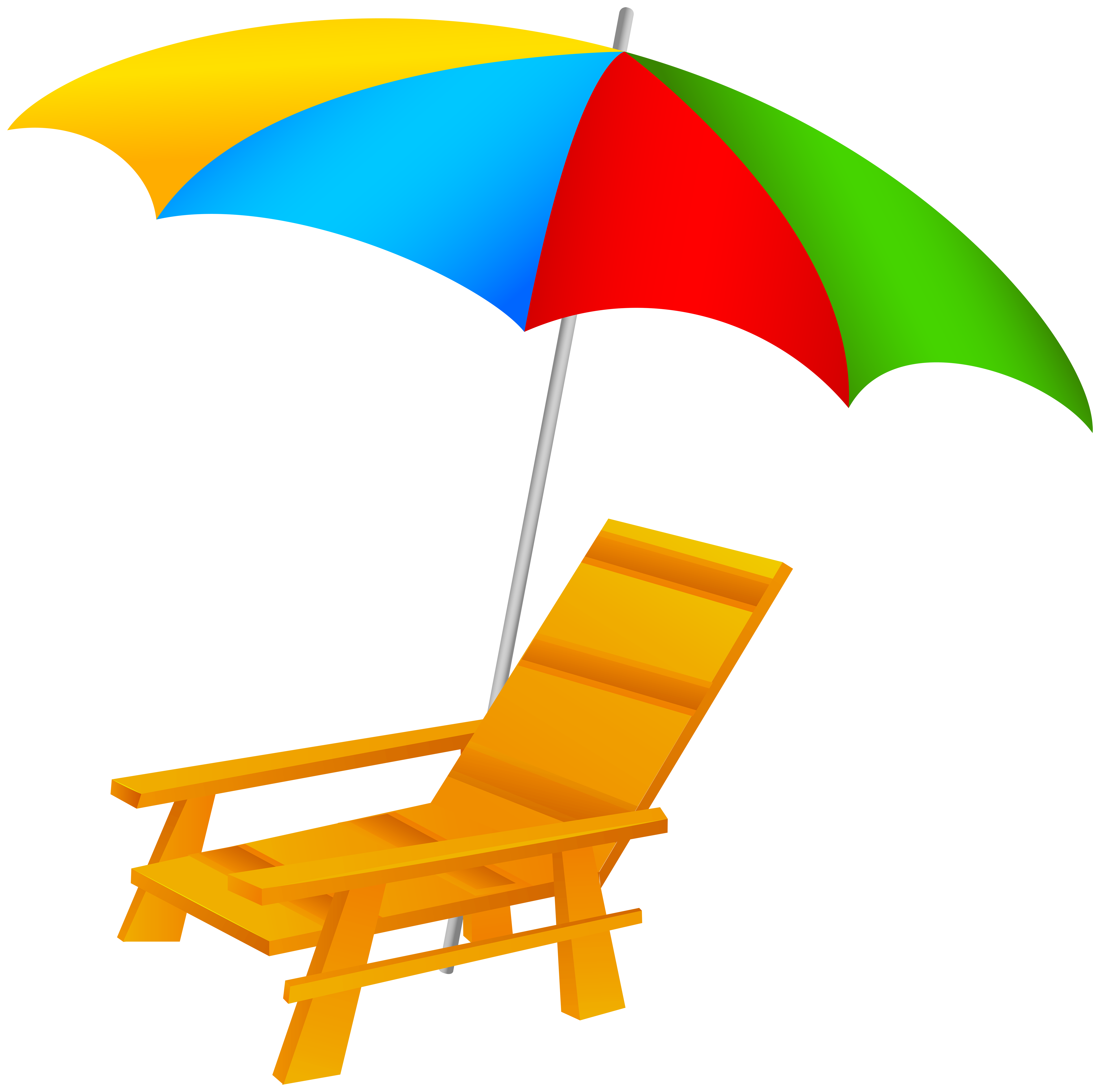 Beach umbrella and chair. Website clipart browser