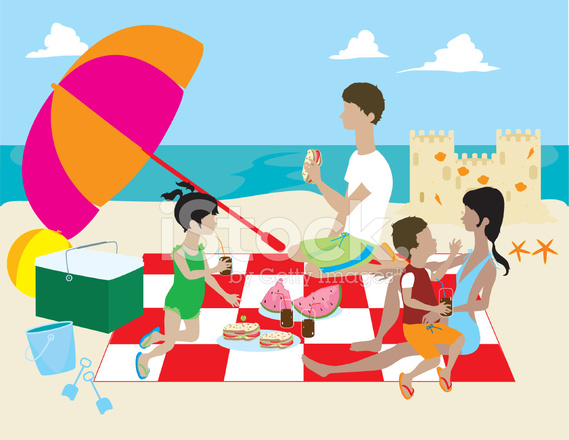 Beach Clipart Family Picture Beach Clipart Family