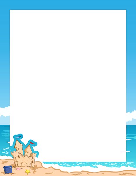 Free cliparts download clip. Beach clipart frame