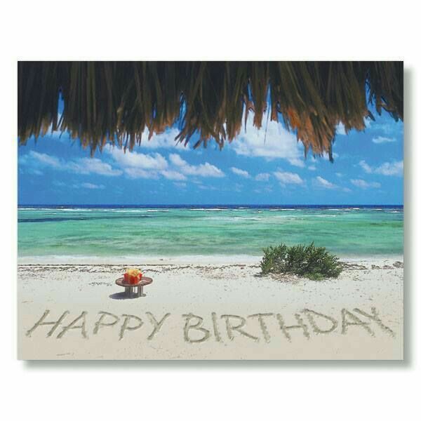 Beach clipart happy birthday. Pin by audrey galloway