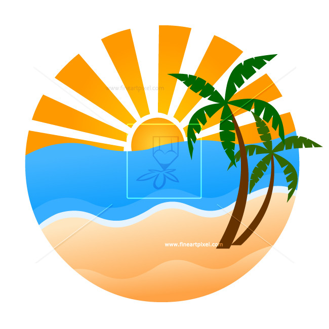 clipart beach logo