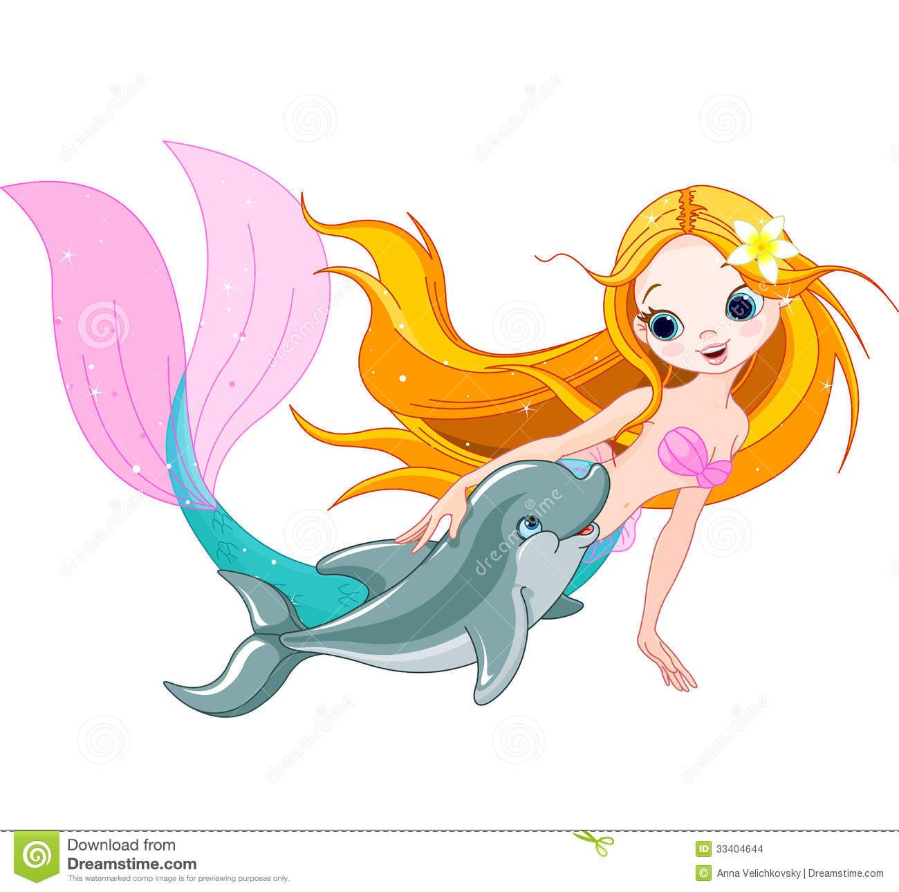 Beach clipart mermaid. Cartoon clip art cute