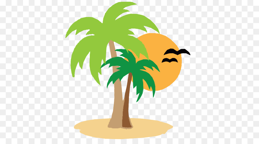palm clipart beach