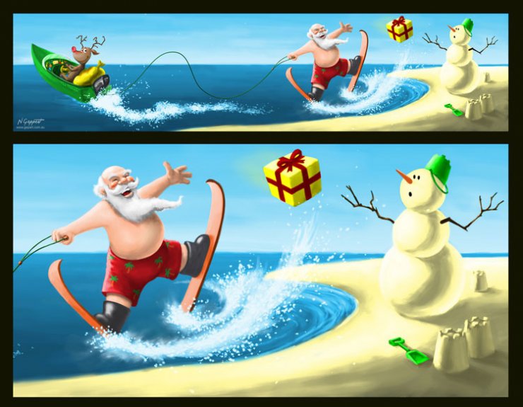 Beach clipart postcard. Postcards christmas wallpapers free