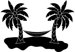 clipart beach silhouette