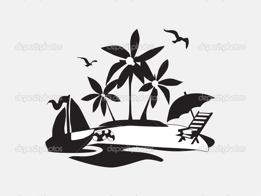 Beach clipart silhouette. Google search theme stencils