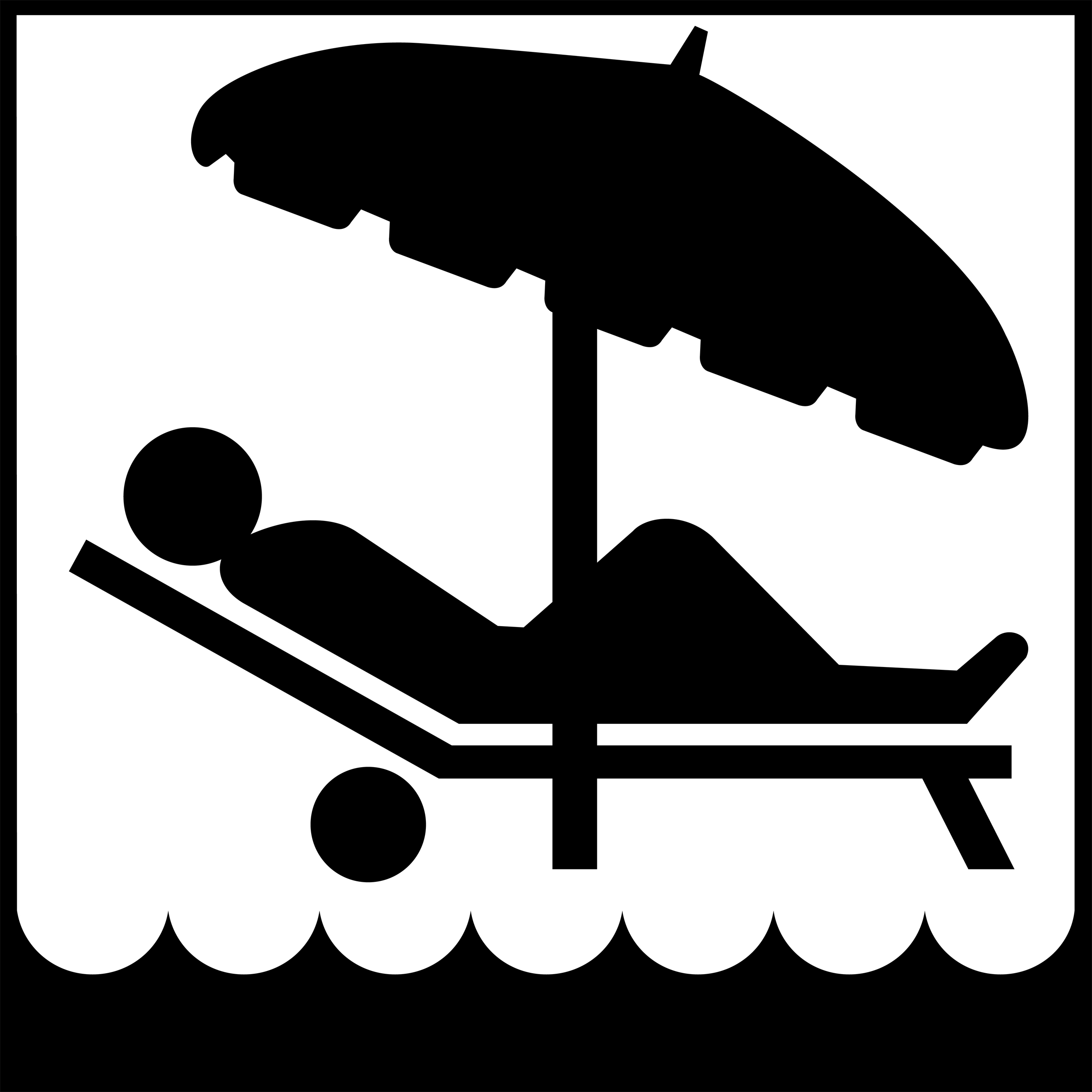 beach clipart symbol