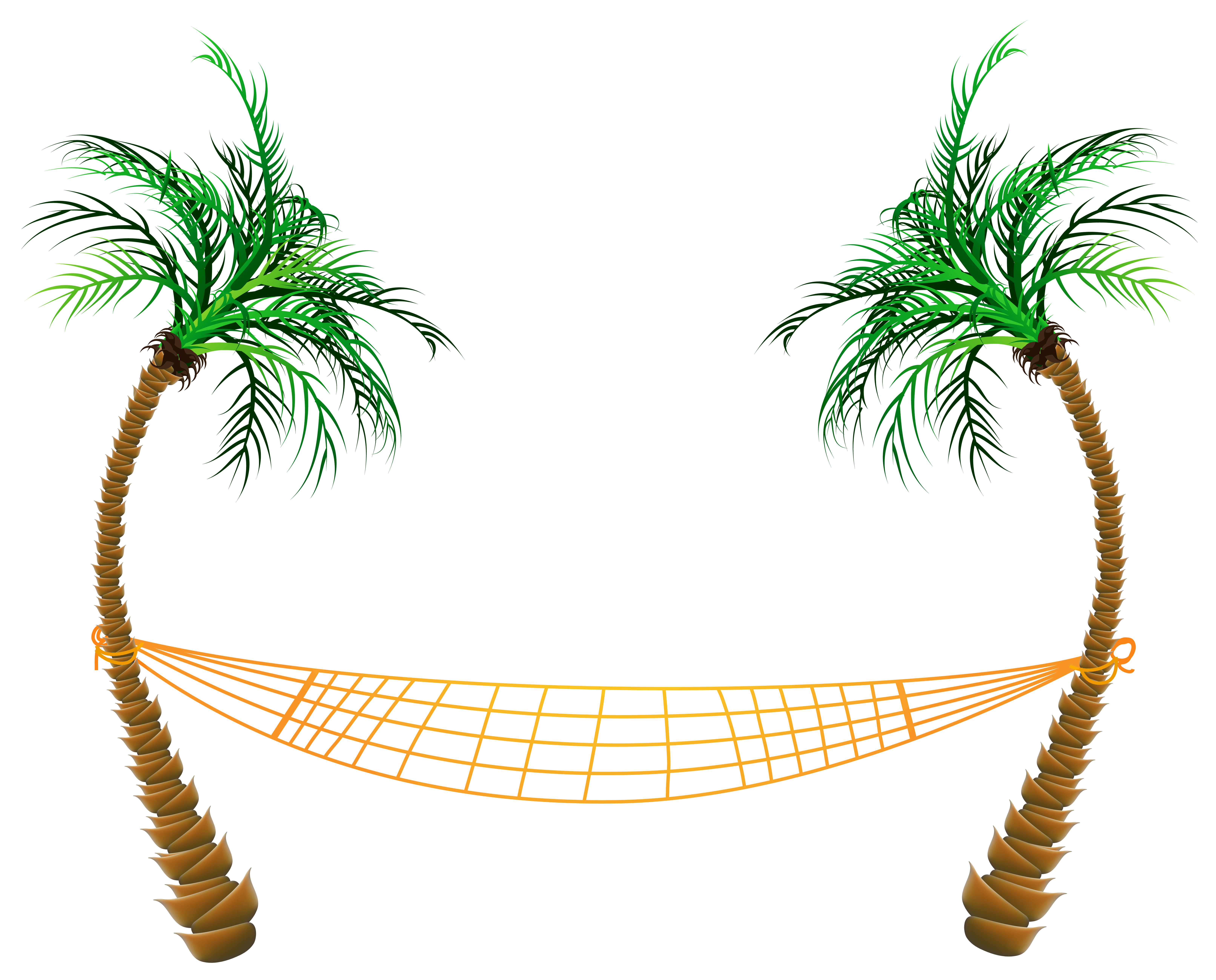 Hammock clipart. Transparent palm beach png