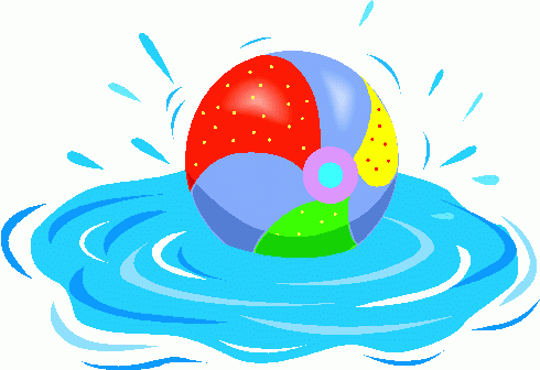Free beach ball clip. Beachball clipart pool party