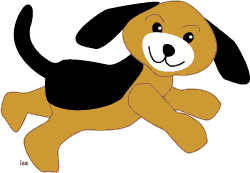 Dog clip art graphic. Beagle clipart happy puppy