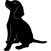 Beagle clipart hound dog. Breed silhouettes signtorch breeds