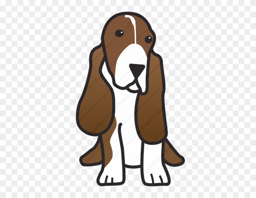 Beagle clipart hound dog. Cartoon basset puppy 