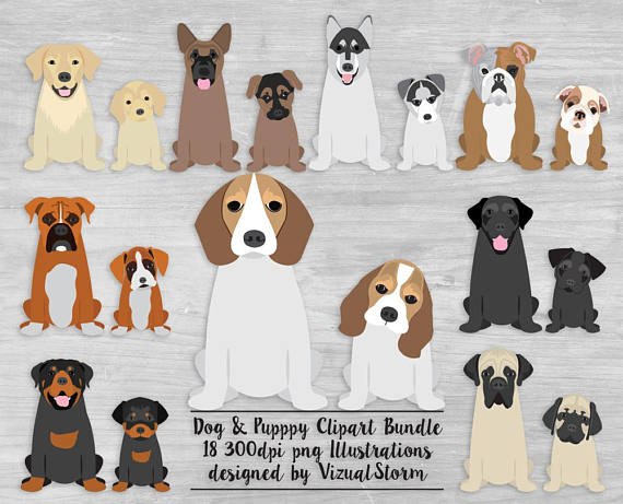 Beagle clipart lost pet. Puppy dog bundle puppies
