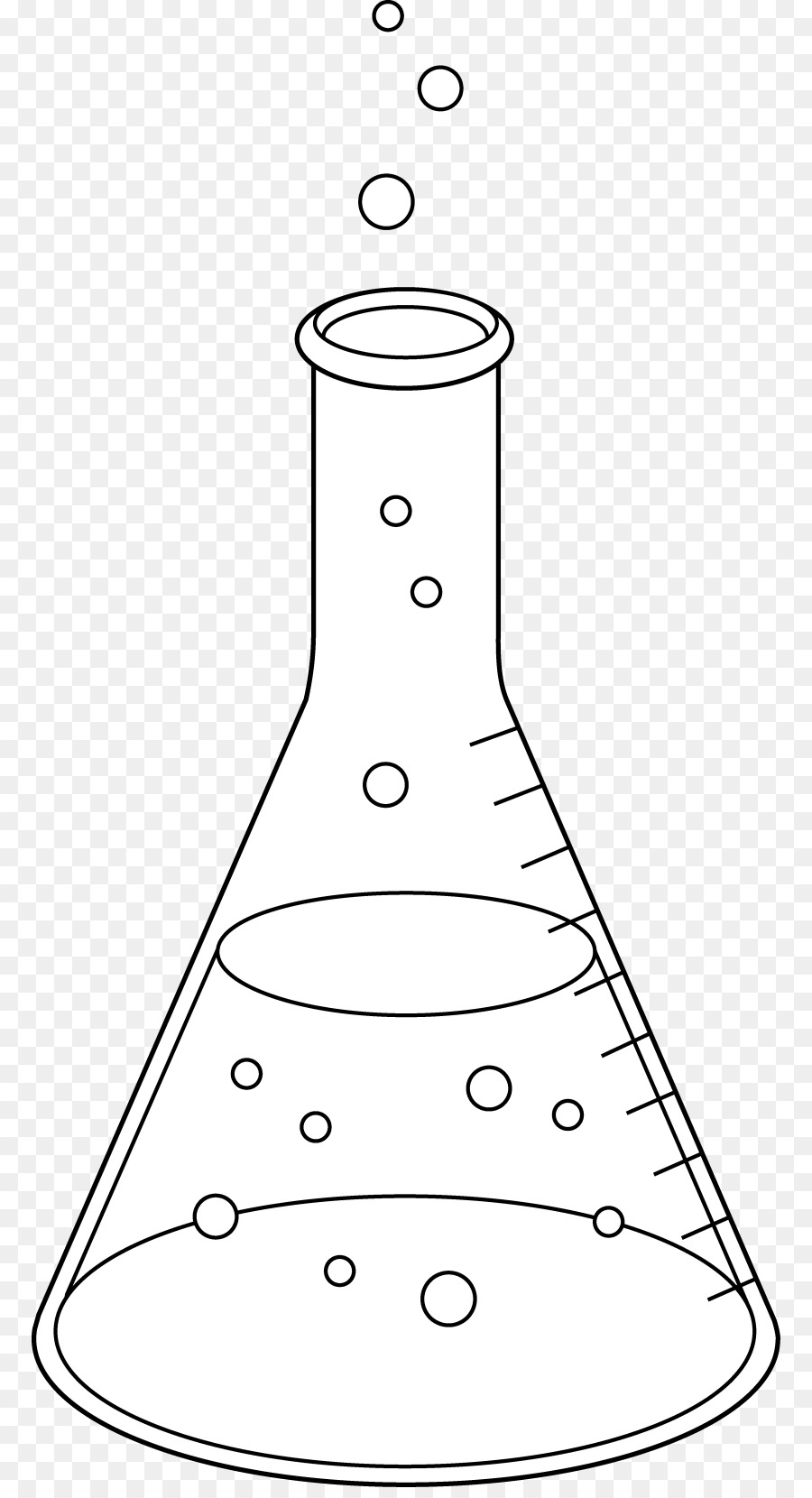 Beaker clipart black and white. Book science drawing 