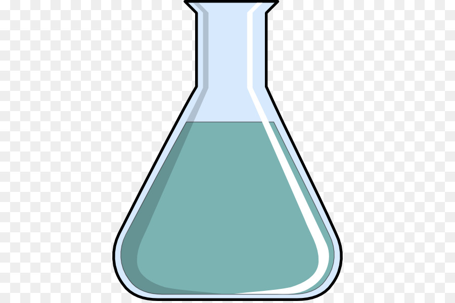 Laboratory erlenmeyer beaker clip. Chemistry clipart volumetric flask