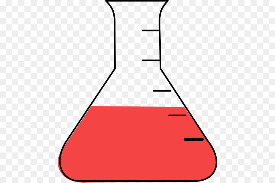 Laboratory flasks chemistry clip. Beaker clipart red
