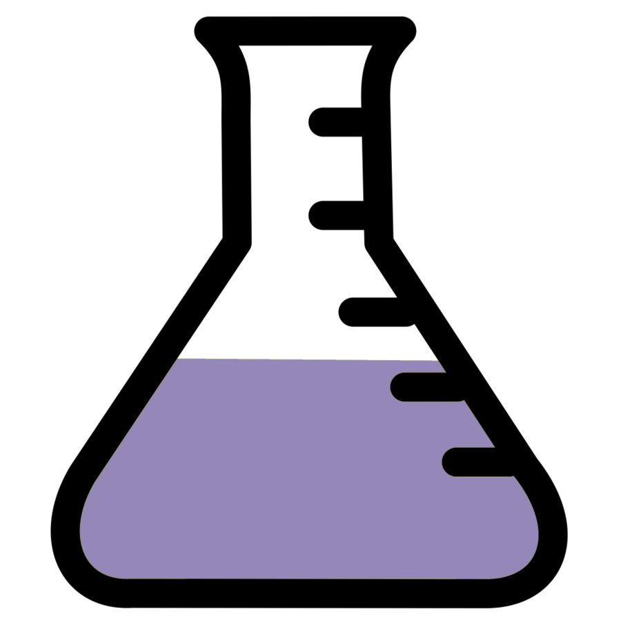 Beaker science laboratory clip. Chemistry clipart volumetric flask
