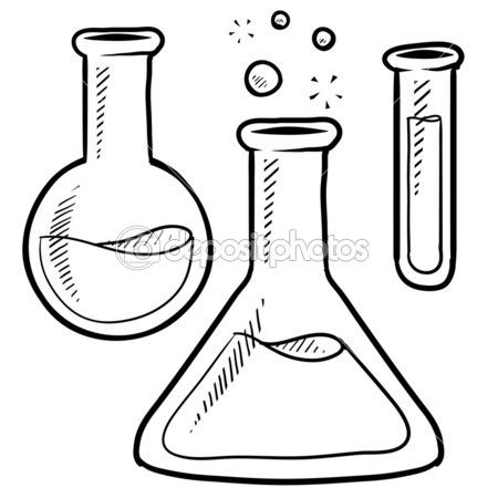Beaker clipart sketch. Pin on projects to