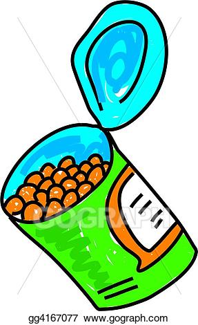 Stock illustration baked gg. Beans clipart drawing