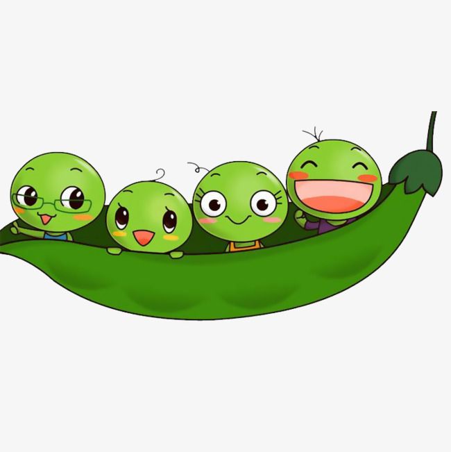 Lovely baby peas magical. Bean clipart comic