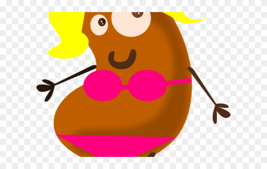 Jelly cartoon pinto character. Beans clipart cute