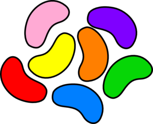 Beans clipart magic bean. Colorful jelly clip art