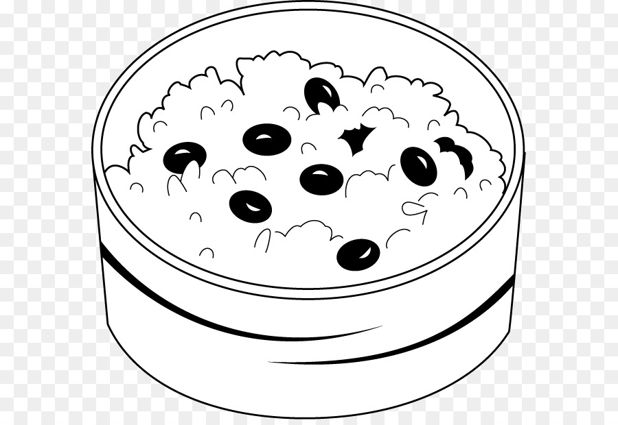Bean clipart rice bean. Black and white flower