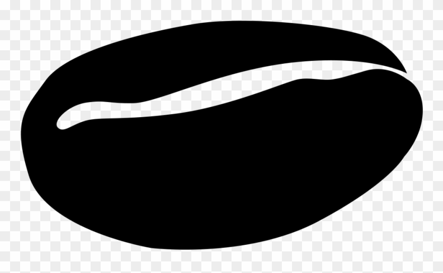 File coffee symbol black. Bean clipart vector