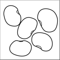  coloring page seed. Beans clipart lima bean