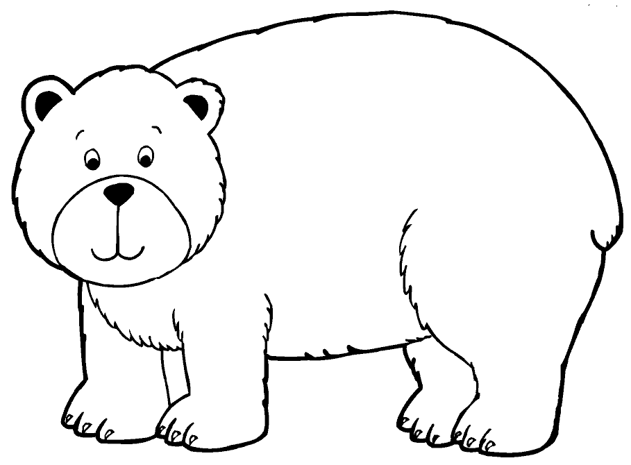 Brown pencil . Bear clipart black and white