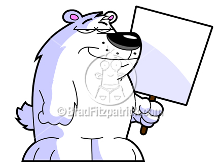 Cartoon polar royalty free. Bear clipart character