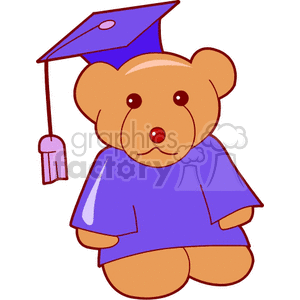  clip art graphics. Bear clipart graduation