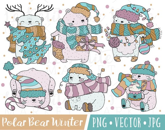 Bear clipart holiday. Images purple christmas graphics