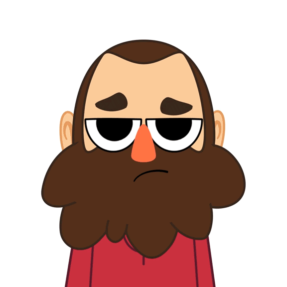 No gif by coiso. Beard clipart animation