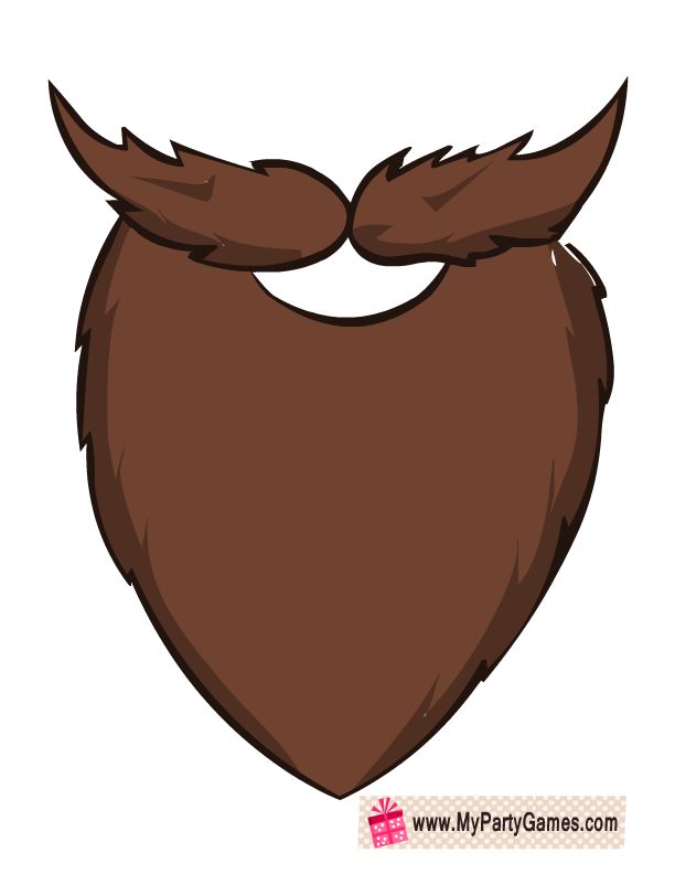 beard clipart cartoon