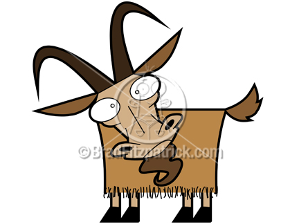 Beard clipart goat. Cartoon character royalty free