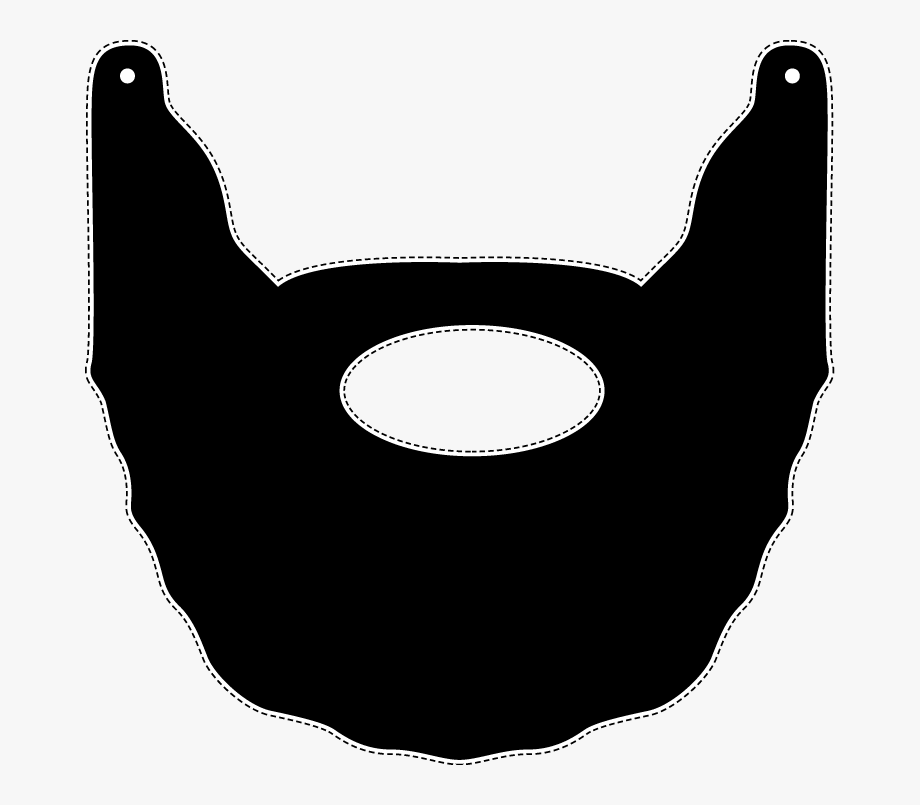 Beard clipart mask. Cast iron pan printable
