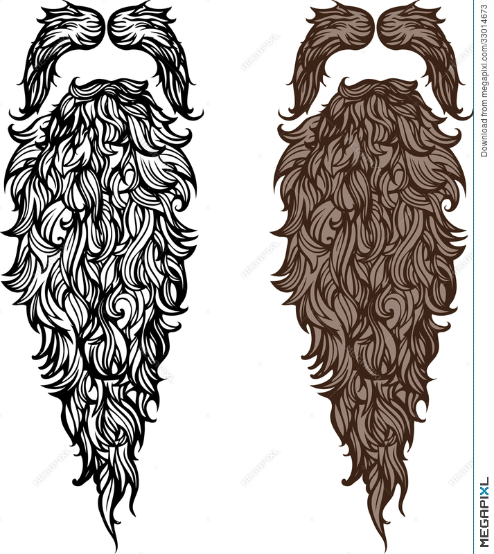 Beard clipart plain. And mustache illustration megapixl