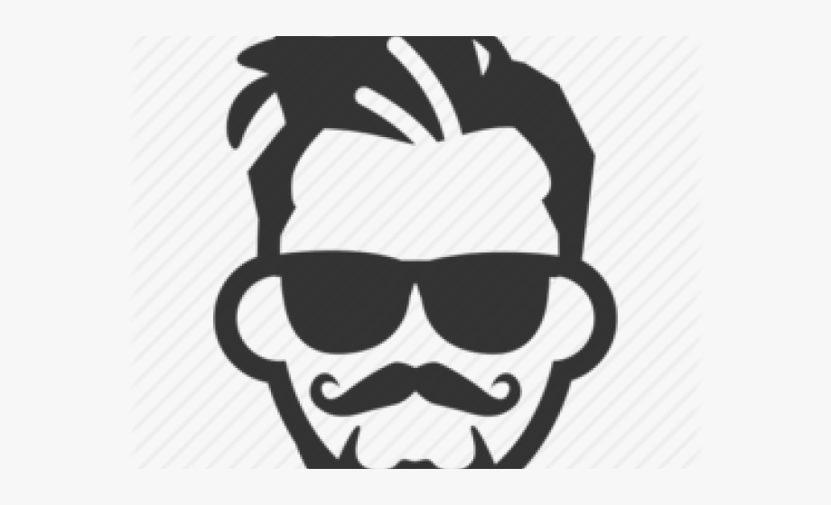 Moustache gray icon png. Beard clipart stylish