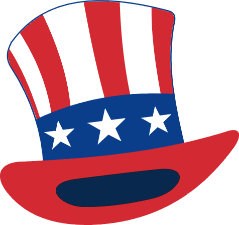  collection of hat. Beard clipart uncle sam