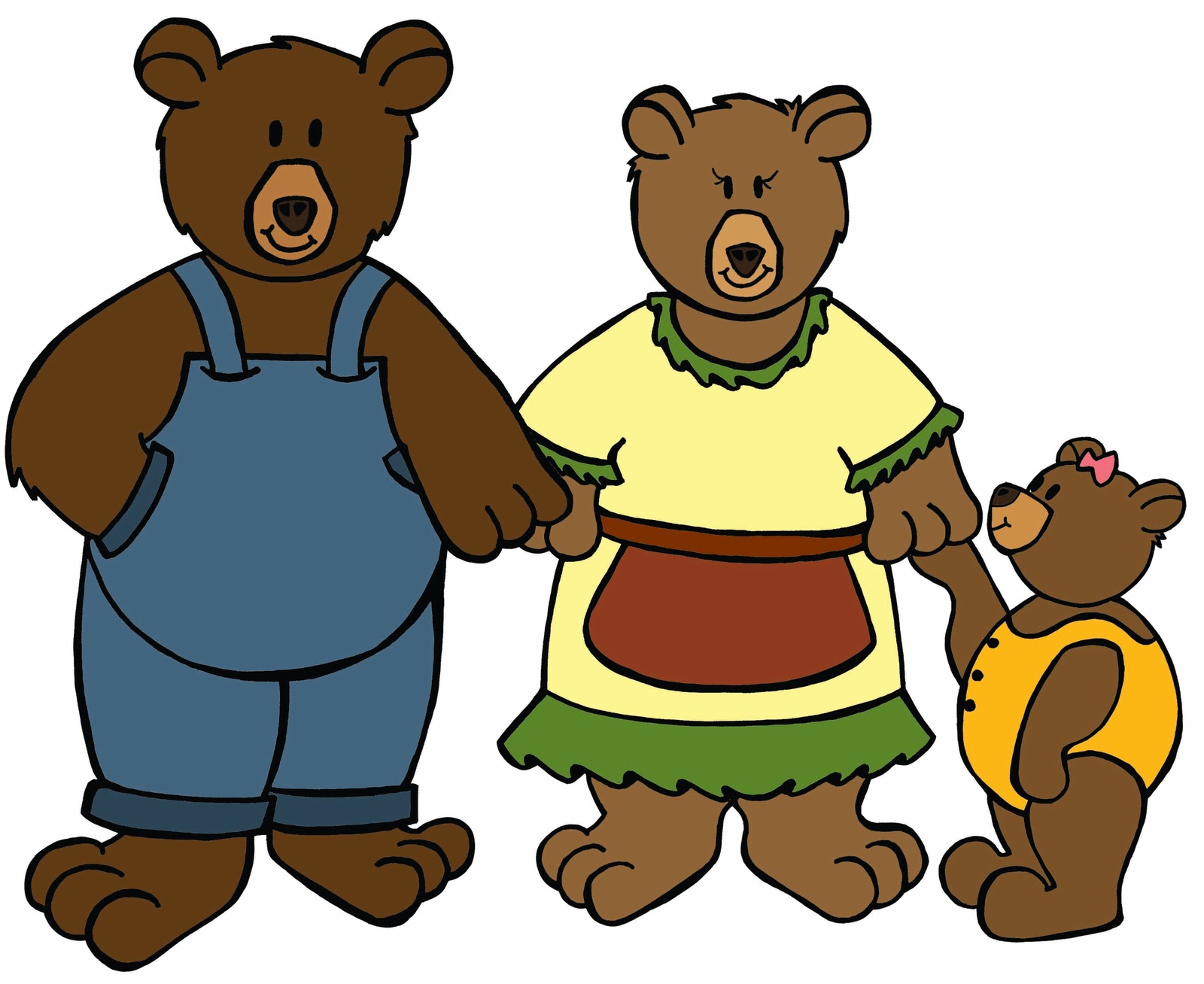 Three . Bears clipart