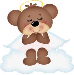 Pin by alicia rosi. Bears clipart angel