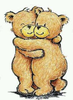Teddy bear and heart. Bears clipart cuddling