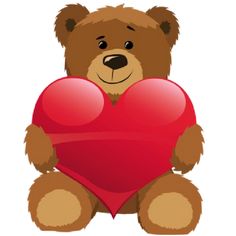 Free valentine bear cliparts. Bears clipart valentines
