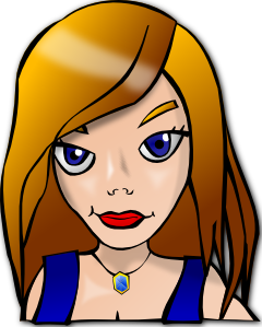 People faces girl clip. Beautiful clipart beautiful person