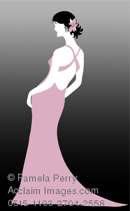 beautiful clipart evening gown