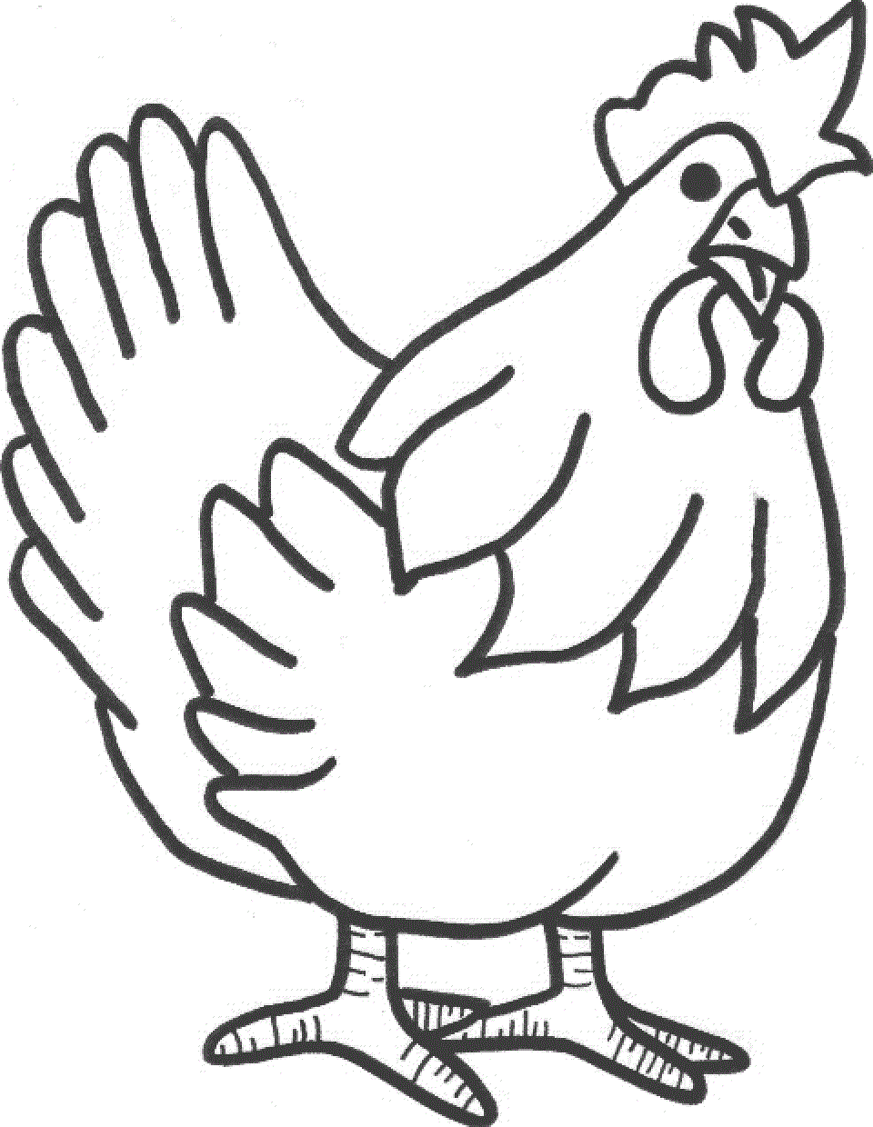 Cute and hens colour. Beautiful clipart hen