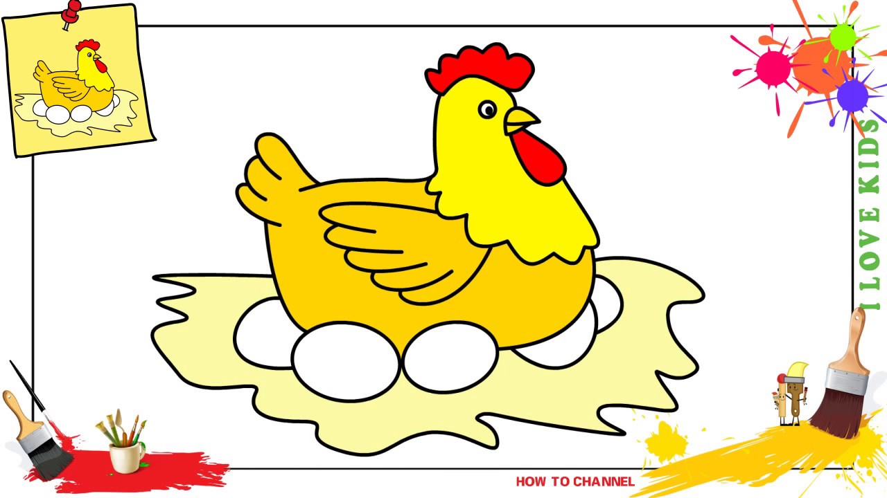 Beautiful clipart hen. Pictures for kids a