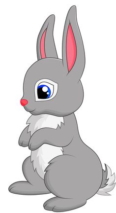 clipart rabbit gray rabbit