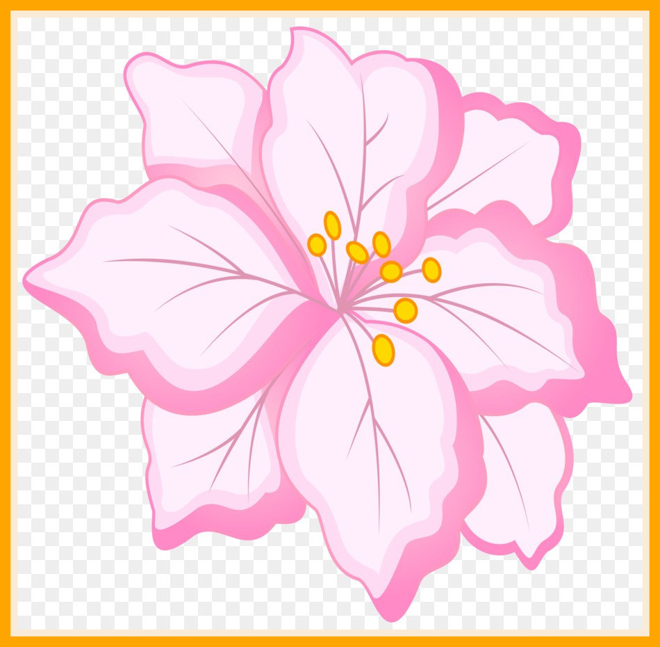 Pink floral design clip. Beautiful clipart stunning